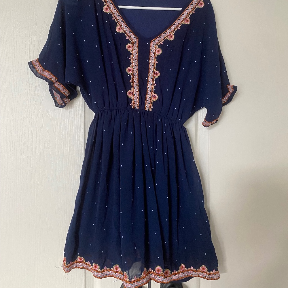 Embroidered Boho Dress